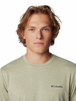 Polera Manga Corta Hombre Tech Trail Crew Neck Verde Columbia