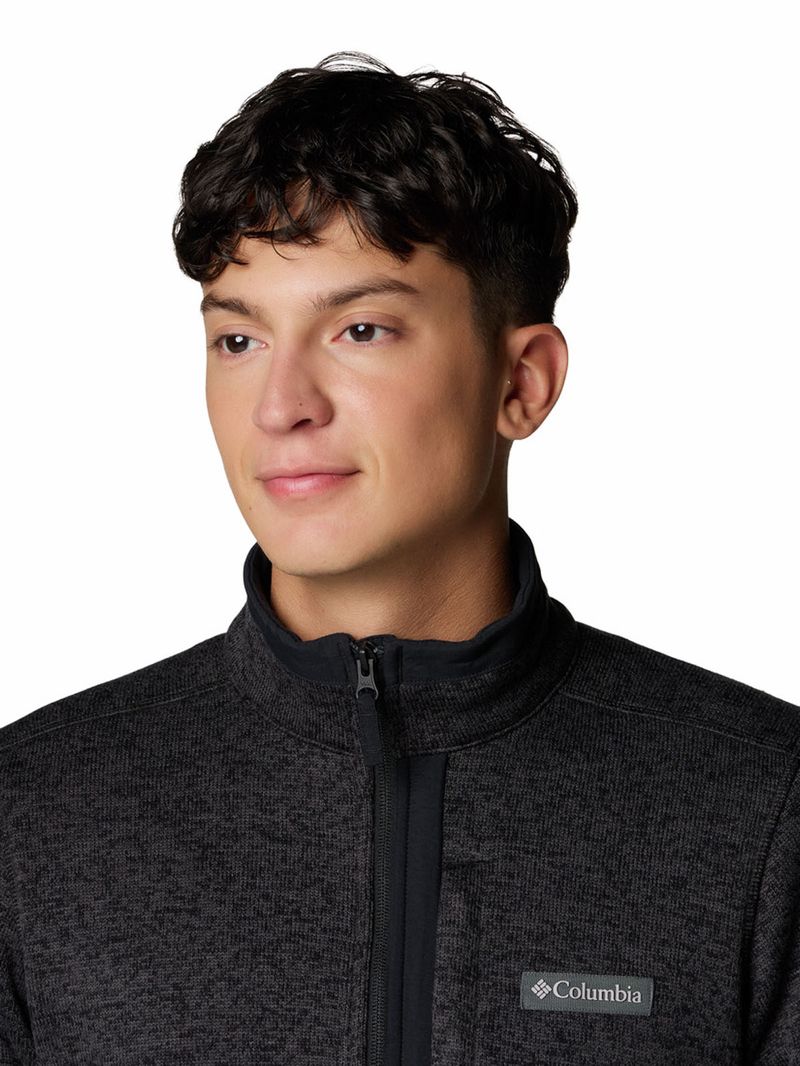Polar-Hombre-Sweater-Weather-Full-Zip-Negro-Columbia