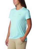 Polera Manga Corta Mujer Columbia Hike Crew Celeste Columbia