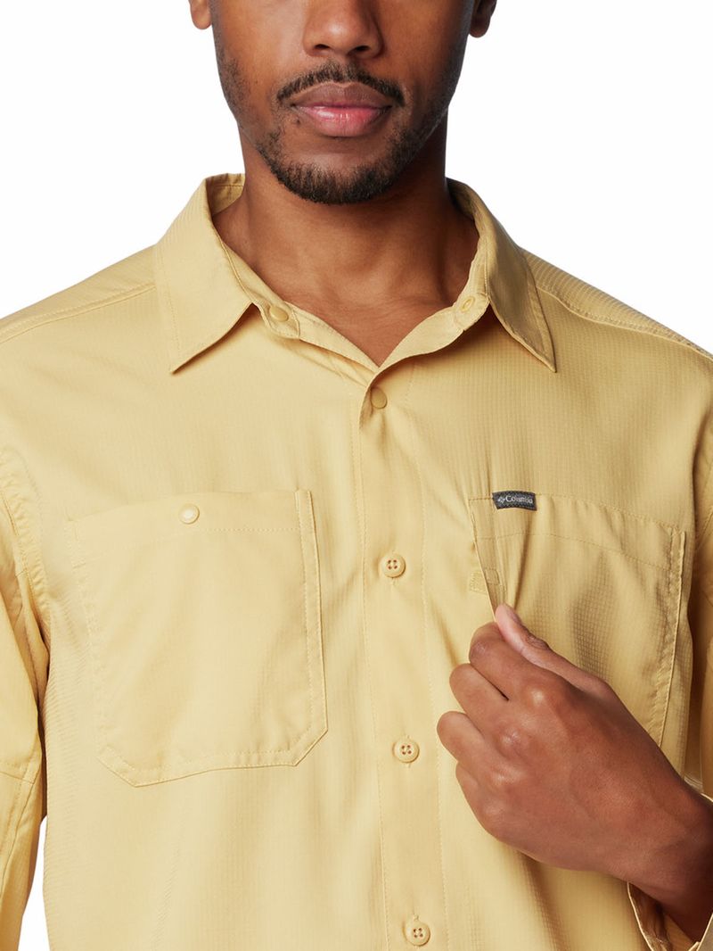 Camisa-Manga-Larga-Hombre-Silver-Ridge-Utility-Lite-Amarillo-Columbia