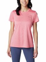 Polera Manga Corta Mujer Columbia Hike Crew Rojo Columbia