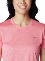 Polera Manga Corta Mujer Columbia Hike Crew Rojo Columbia