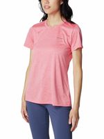 Polera Manga Corta Mujer Columbia Hike Crew Rojo Columbia