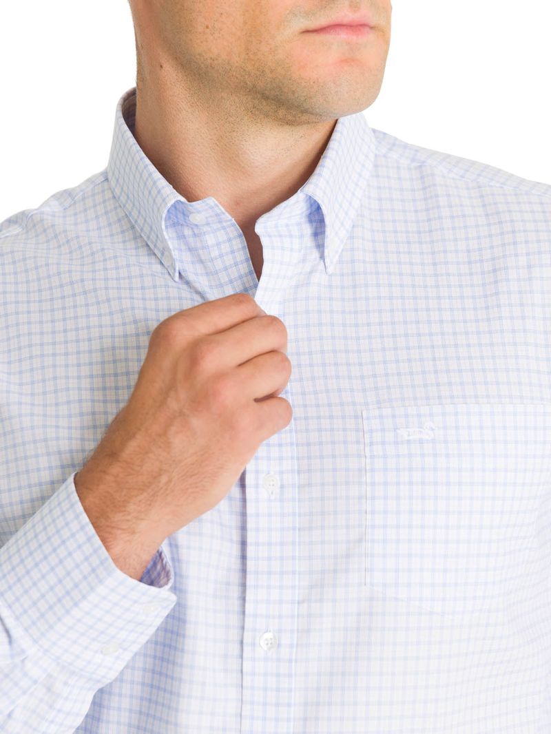 Camisa-Cuello-Button-Down-Hombre-Easyiron-Azul-Rockford