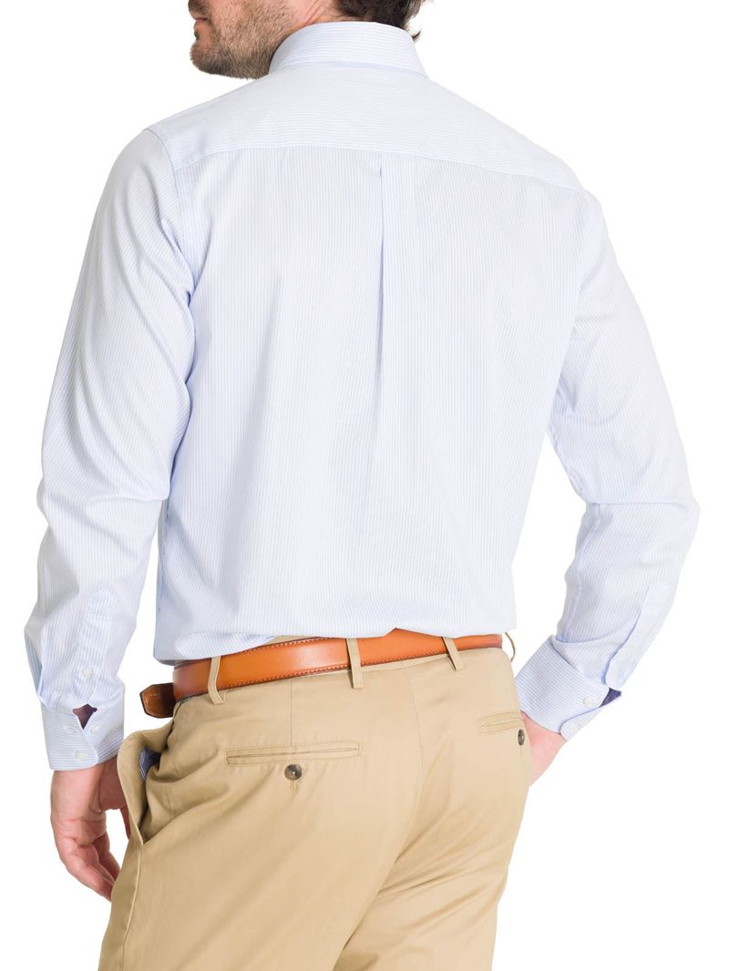 Camisa Cuello Button-Down Hombre Easyiron Celeste Rockford
