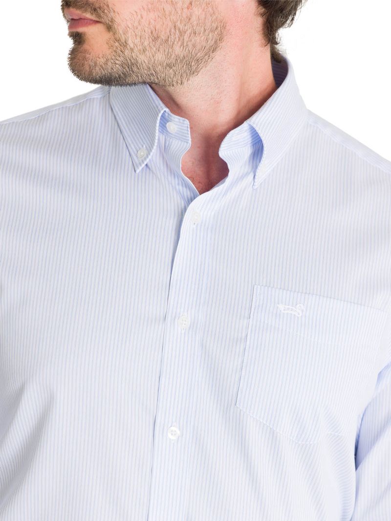 Camisa Cuello Button-Down Hombre Easyiron Celeste Rockford