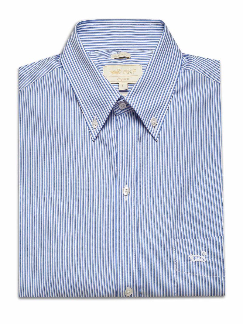 Camisa Cuello Button-Down Hombre Easyiron Blanco Rockford