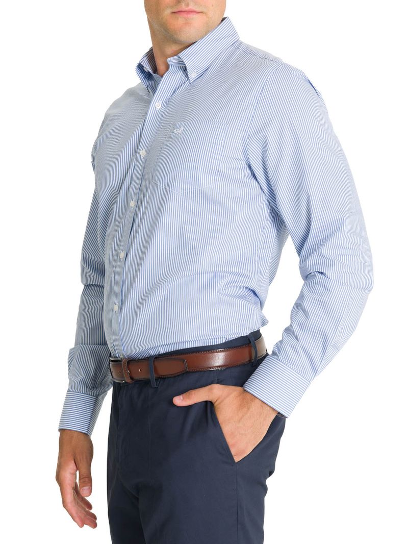 Camisa Cuello Button-Down Hombre Easyiron Blanco Rockford