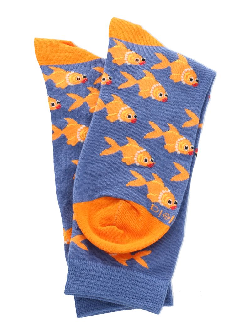 Calcetin-Mujer--C-Fish-Azul-Azaleia