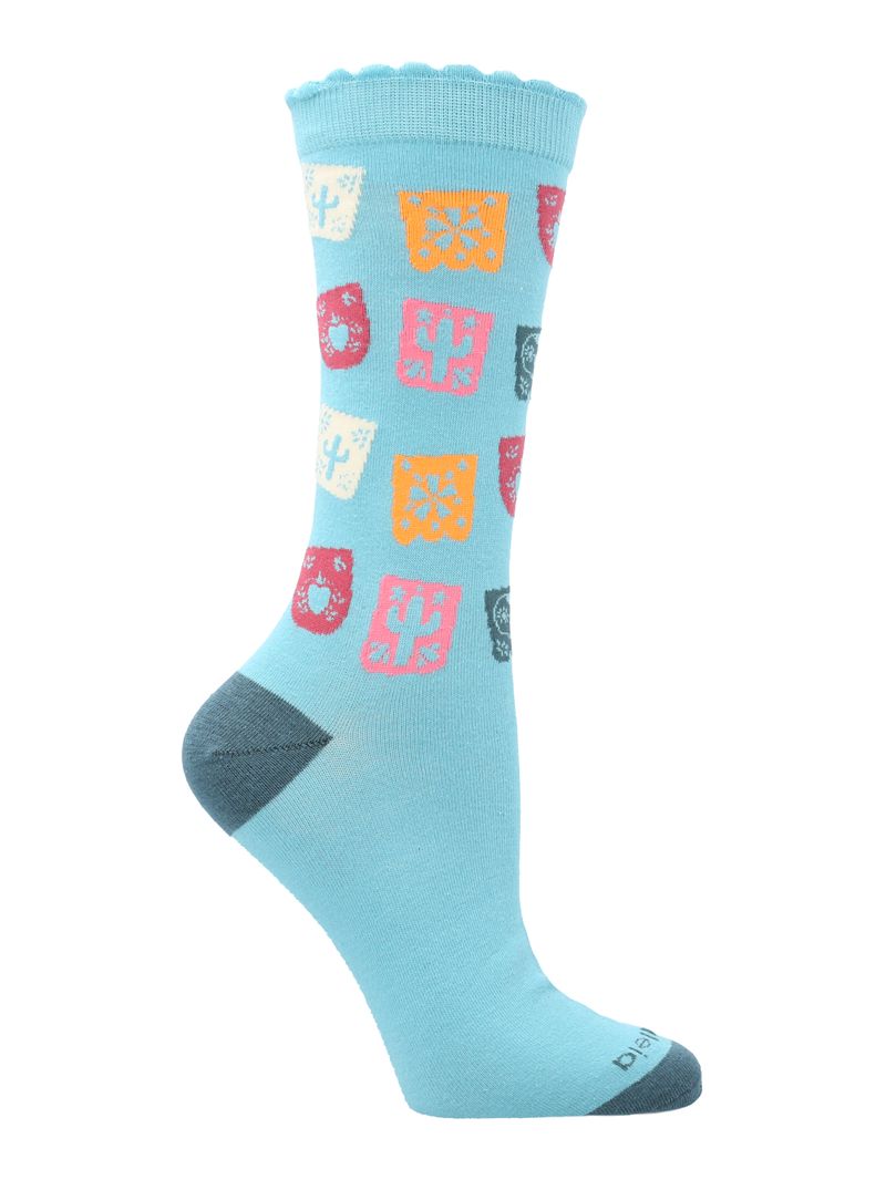 Calcetin-Mujer-Catrina-Azul-Azaleia