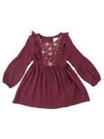 Vestido-Niña-Petunia-Burdeo