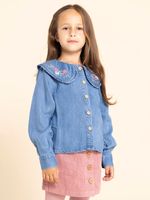 Blusa Manga Larga Niña Matilda Azul