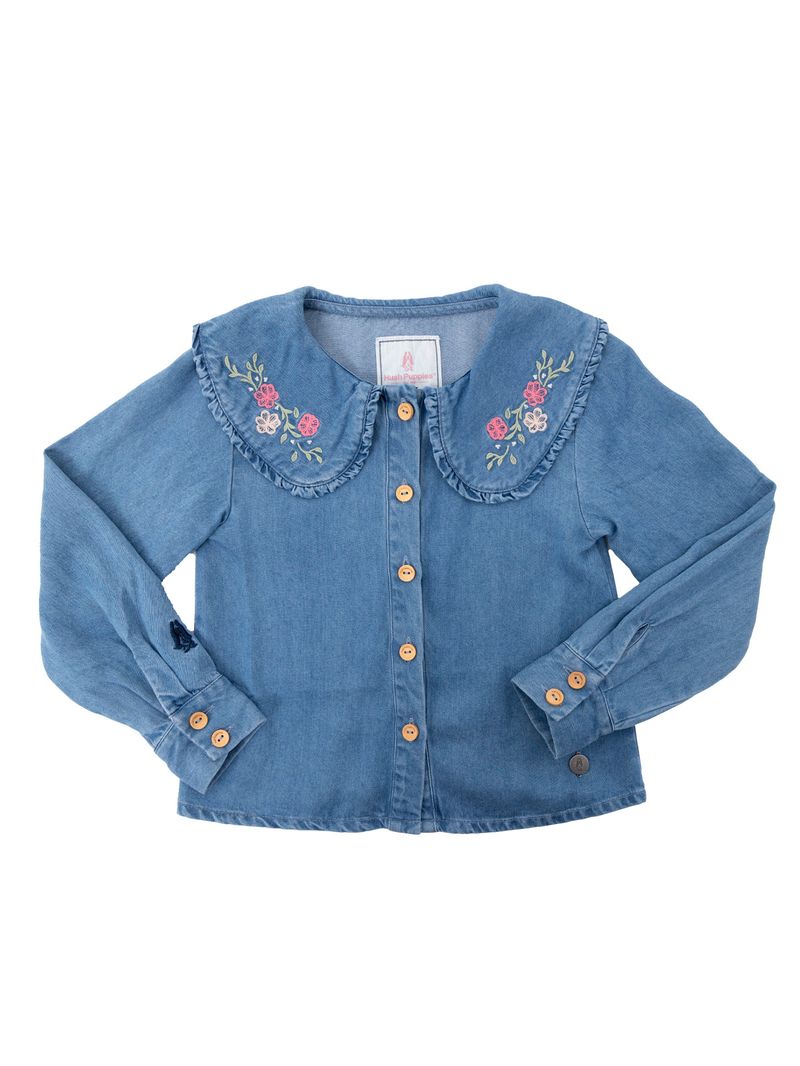 Blusa Manga Larga Niña Matilda Azul