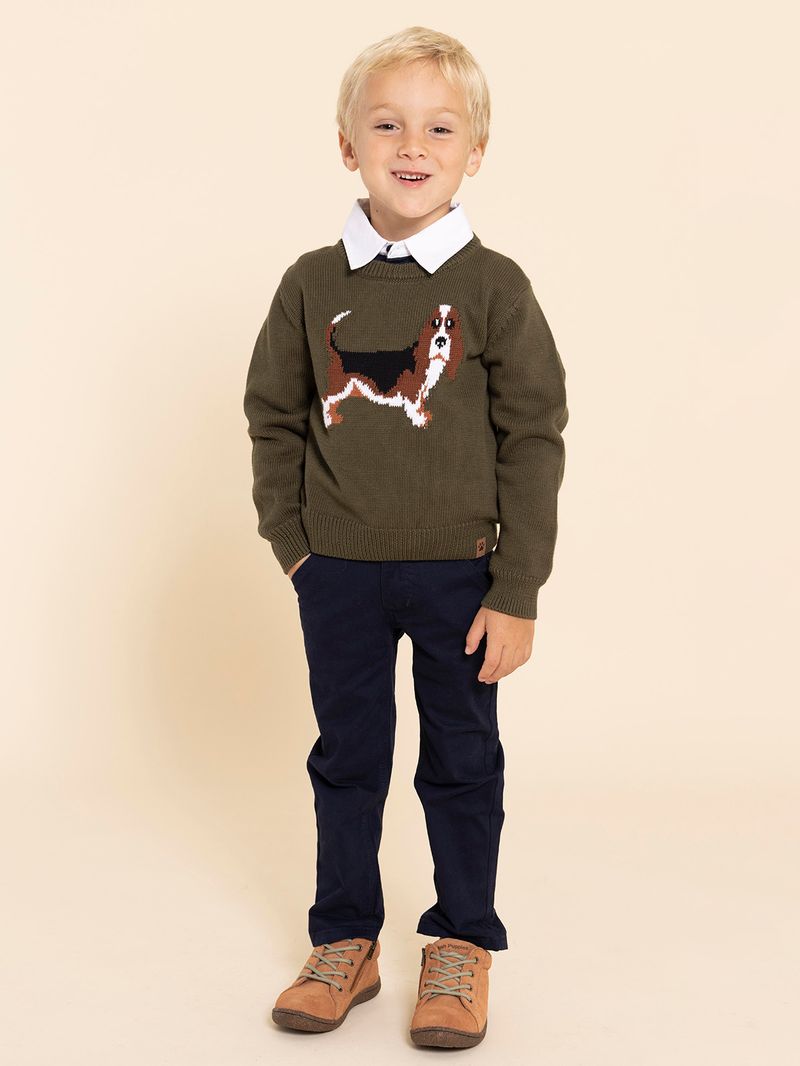 Chaleco Niño Basset Verde