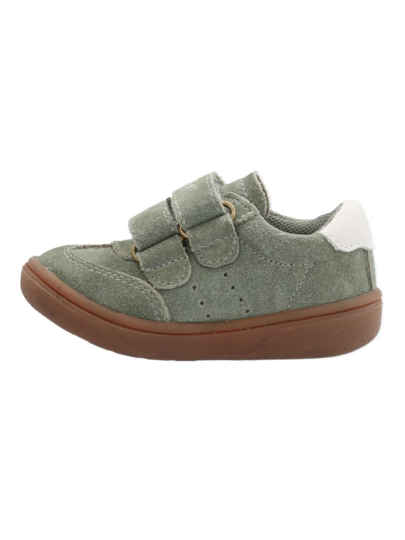 Zapatilla-Cuero-Niño-Clara-K-Verde