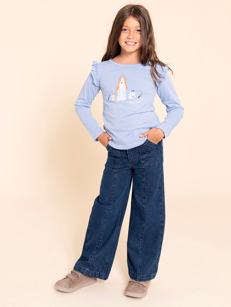 Polera-Manga-Larga-Niña-Imagine-Celeste