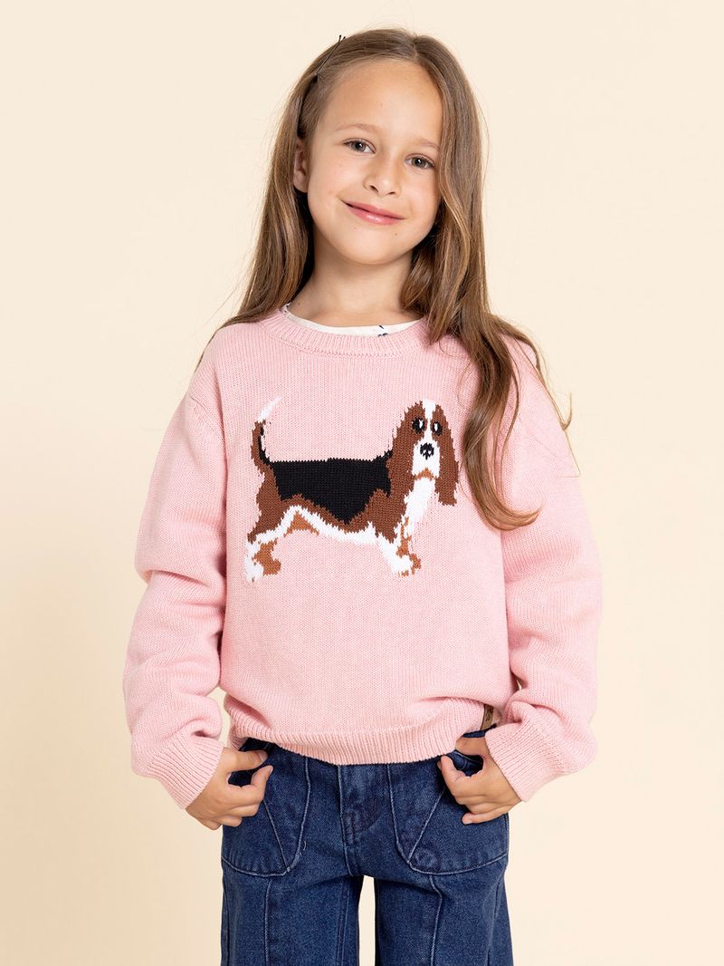 Chaleco-Niña-Basset-Rosado