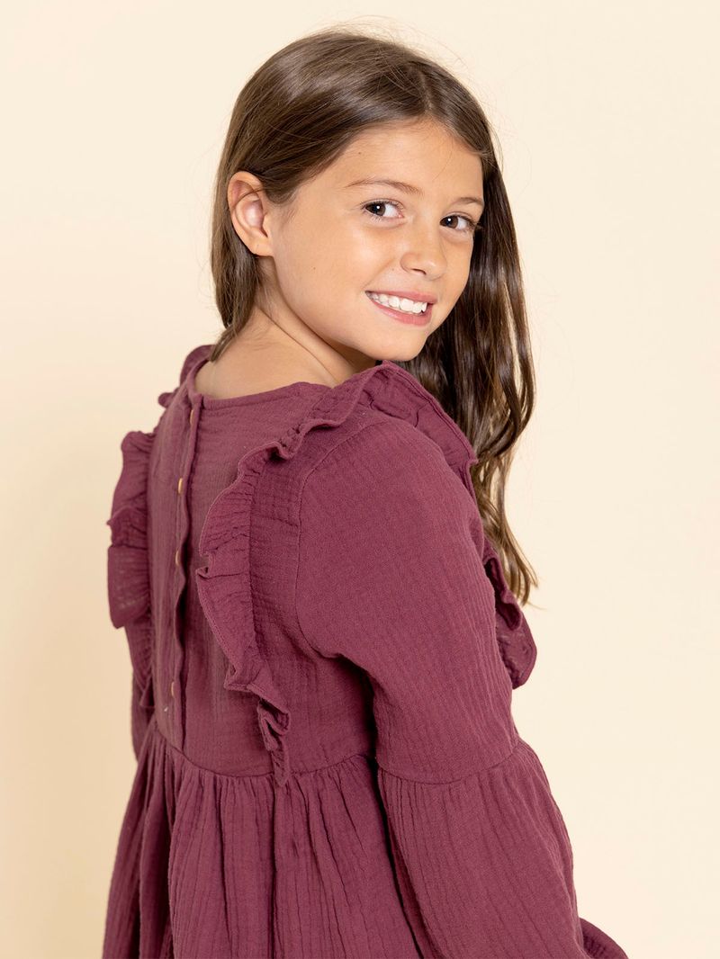 Vestido-Niña-Petunia-Burdeo
