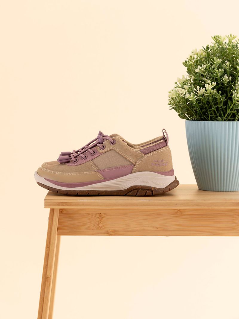 Zapatilla-Cuero-Niña-Irving-Beige