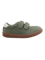 Zapatilla-Cuero-Niño-Clara-K-Verde