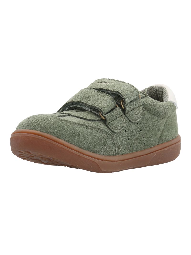 Zapatilla-Cuero-Niño-Clara-K-Verde