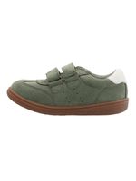 Zapatilla-Cuero-Niño-Clara-K-Verde