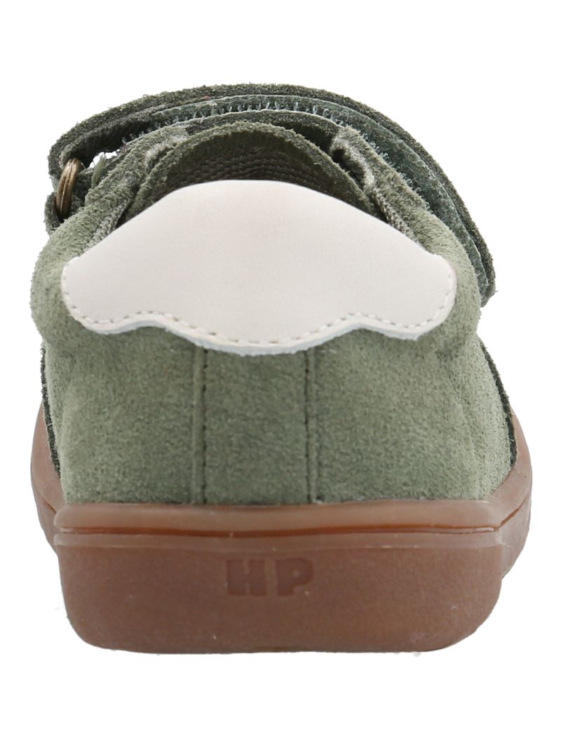 Zapatilla-Cuero-Niño-Clara-K-Verde