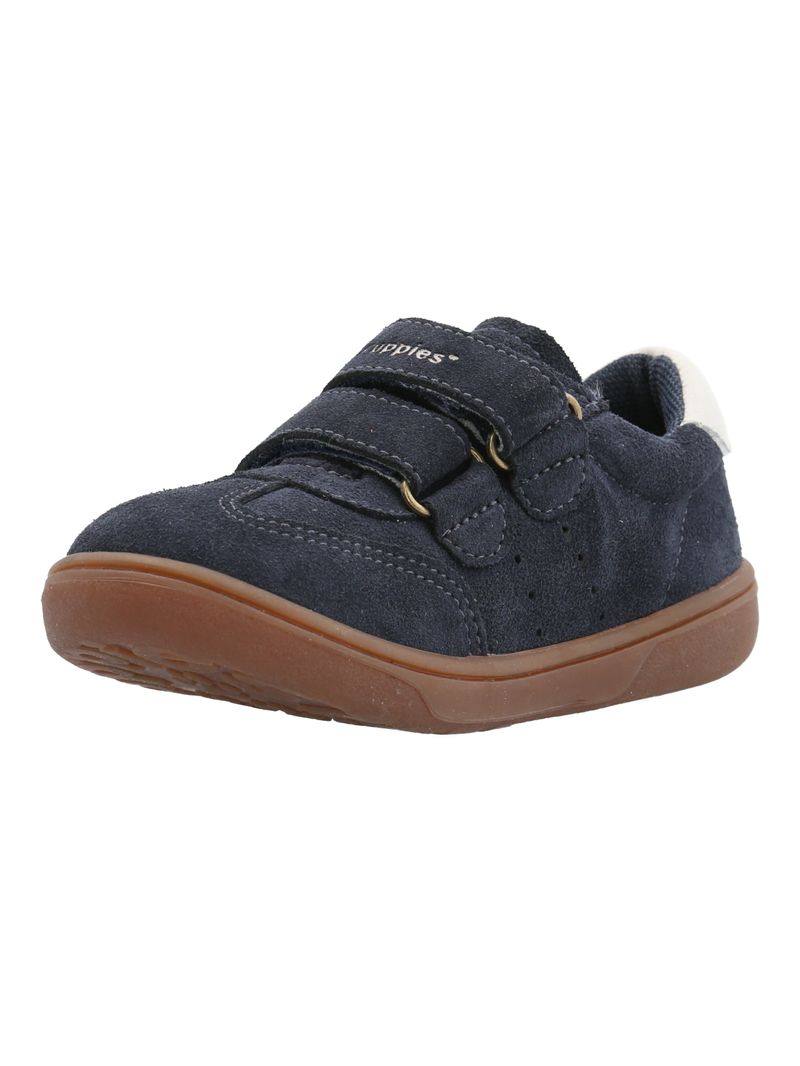 Zapatilla-Cuero-Niño-Clara-K-Azul