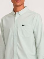 Camisa m/l Hombre Strech Azul RVCA