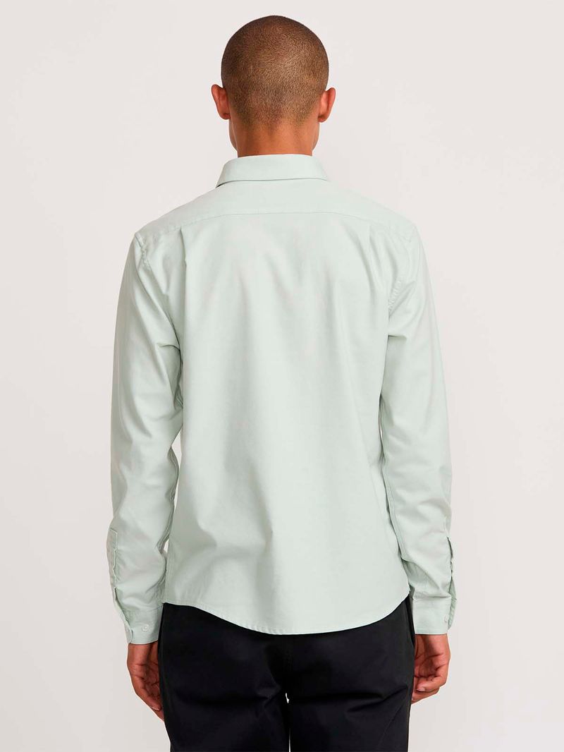 Camisa m/l Hombre Strech Azul RVCA