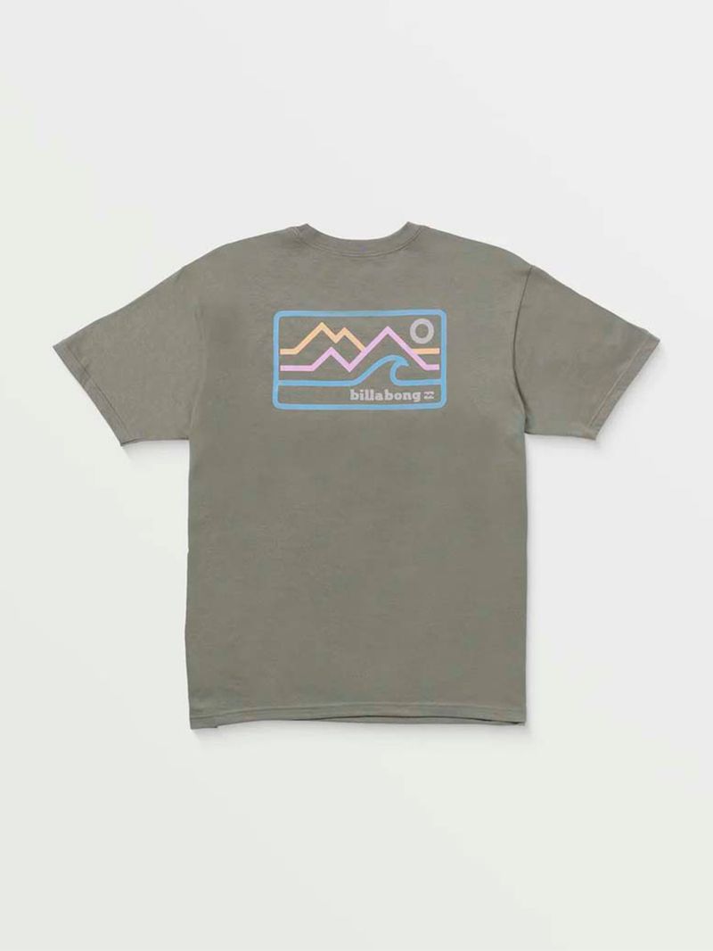 Polera M/C Hombre A/Div Gris Billabong