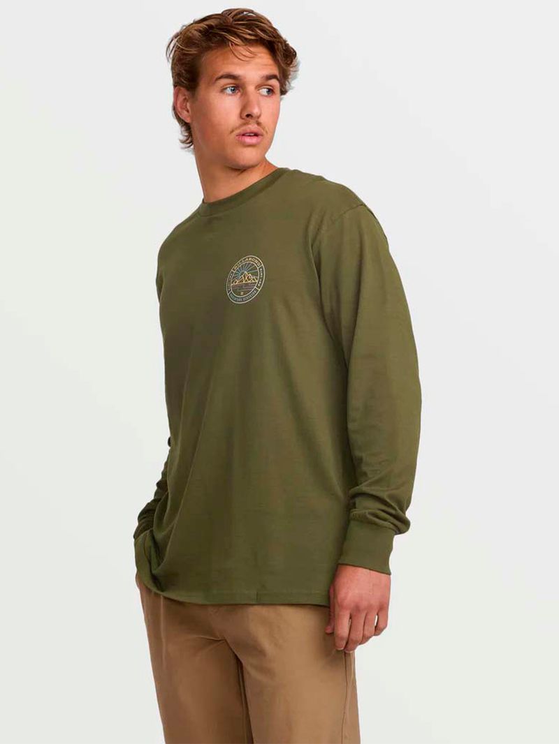Polera M/L Hombre A/Div Verde Billabong
