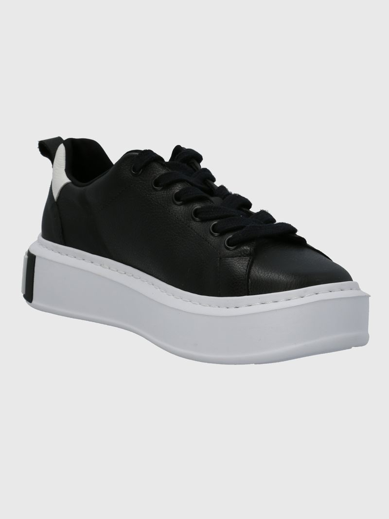 Zapatilla-Cuero-Mujer-Badajoz-Negra