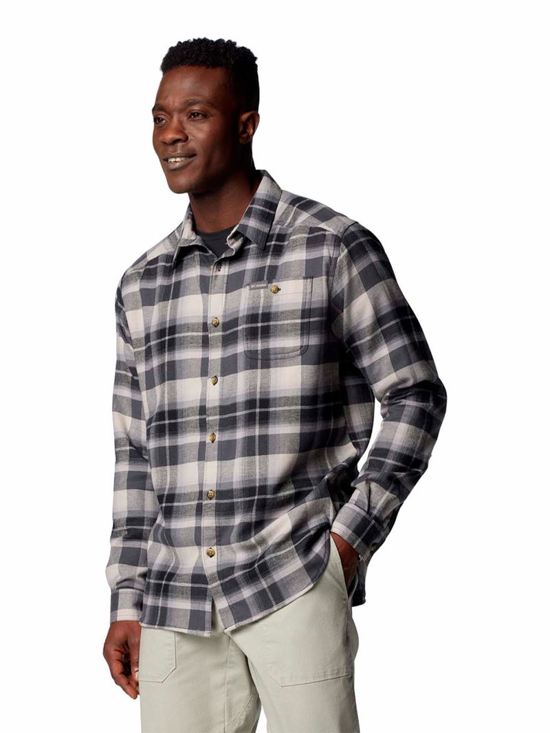 Camisa-Manga-Larga-Hombre-Cornell-Woods-Negro-Columbia