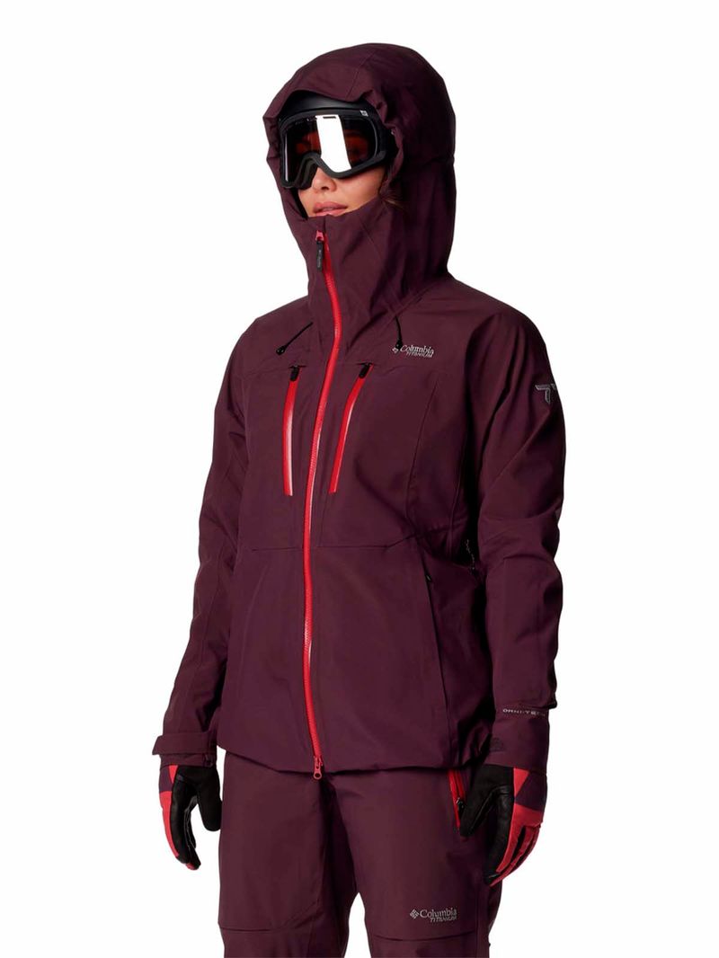 Cortaviento-Mujer-Platinum-Peak-II-3L-Ski-Morado-Columbia