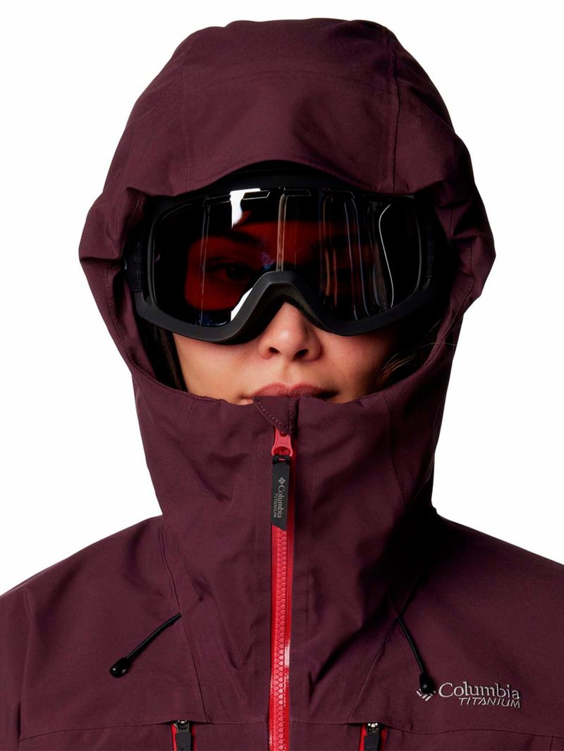 Cortaviento-Mujer-Platinum-Peak-II-3L-Ski-Morado-Columbia