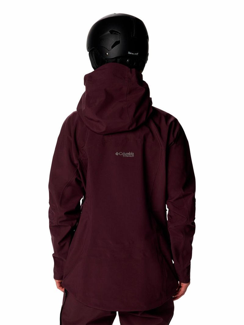 Cortaviento-Mujer-Platinum-Peak-II-3L-Ski-Morado-Columbia