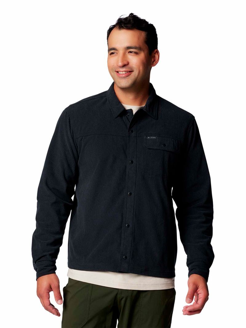Camisa-Manga-Larga-Hombre-Flare-Gun-Negro-Columbia