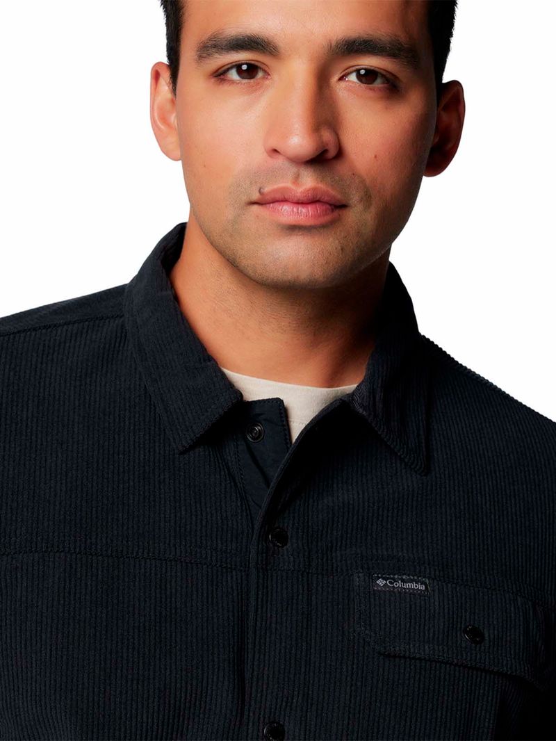 Camisa-Manga-Larga-Hombre-Flare-Gun-Negro-Columbia