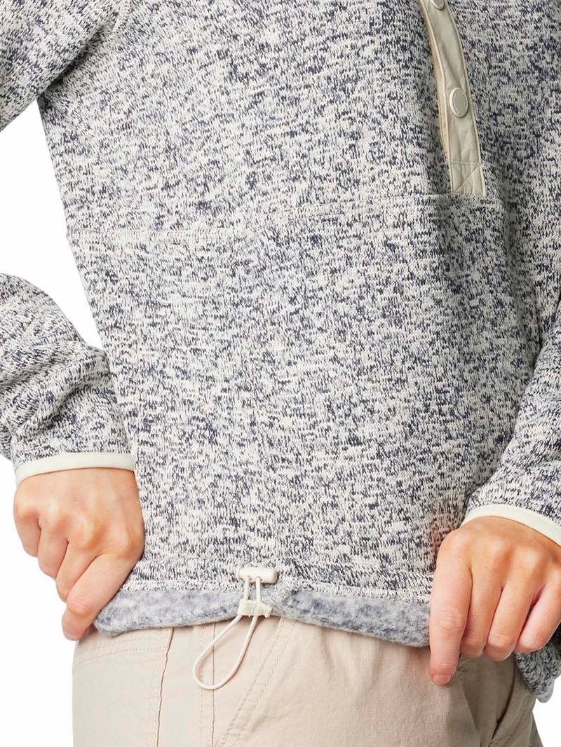 Polar Mujer Sweater Weather Half Snap Blanco Columbia