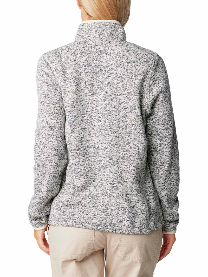 Polar Mujer Sweater Weather Half Snap Blanco Columbia