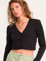 Sweater Mujer School Dance Cardig Negro RVCA