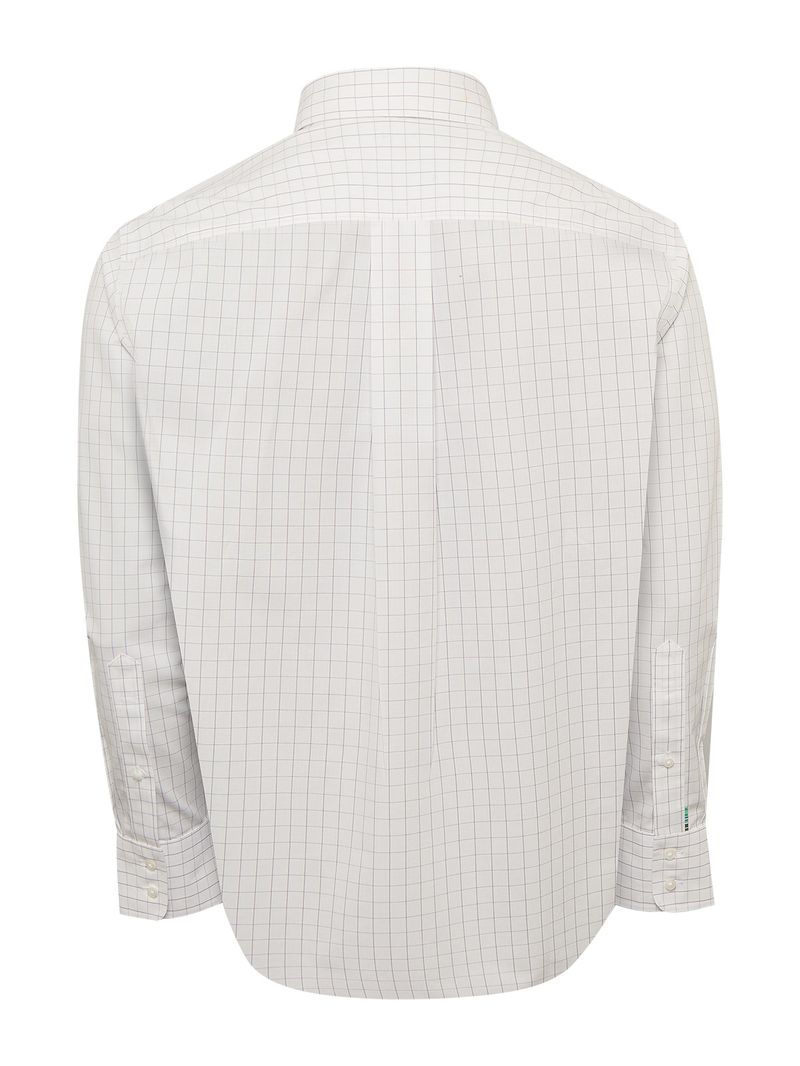 Camisa Cuello Button-Down Hombre WF Blanco a Cuadros Rockford