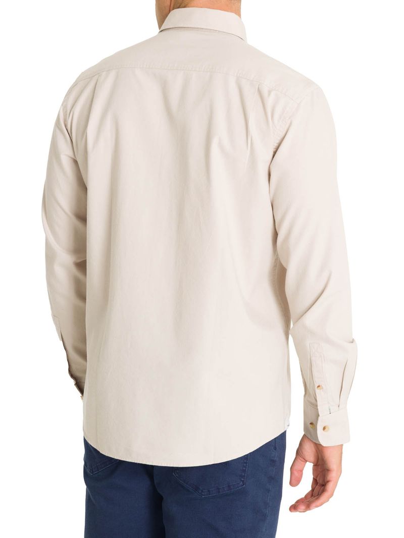 Camisa-Algodon-Organico-Hombre-Anzio-Beige-Rockford