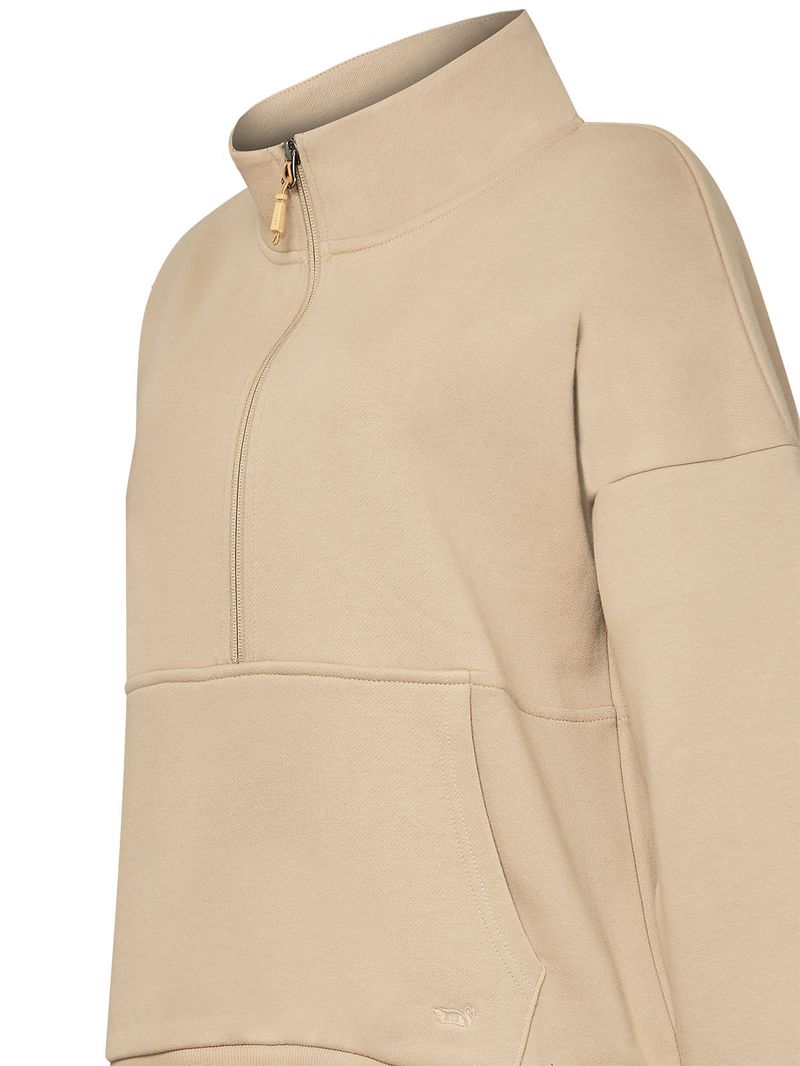 Poleron-Algodon-Organico-Mujer-Cali-Beige-Rockford