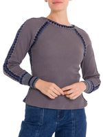 Polera Algodón Orgánico Mujer Maroma Azul Rockford