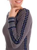 Polera Algodón Orgánico Mujer Maroma Azul Rockford