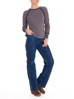 Polera Algodón Orgánico Mujer Maroma Azul Rockford