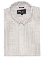 Camisa Cuello Button-Down Hombre WF Blanco a Cuadros Rockford