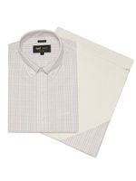 Camisa Cuello Button-Down Hombre WF Blanco a Cuadros Rockford